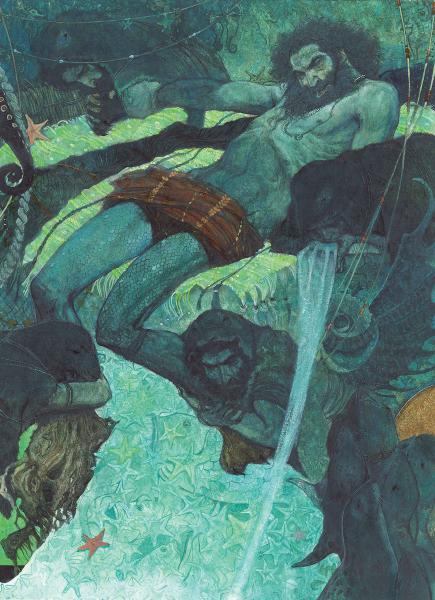Svetlin Vassilev, Proteas, Greek Mythology, acrylics, 24 x 33 cm, 2006