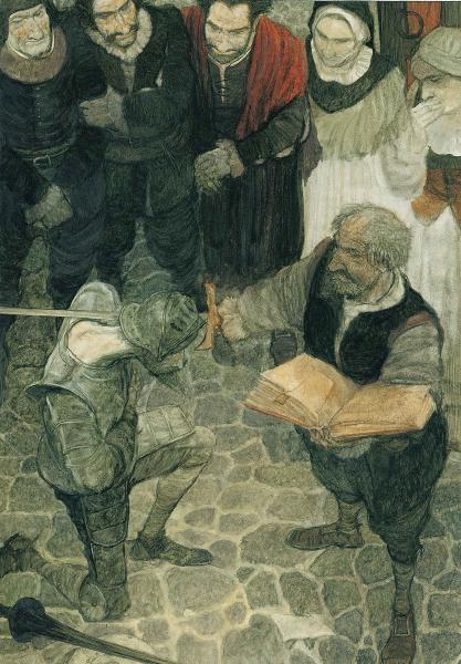Svetlin Vassilev, Don Quixote, acrylics, 24.7 x 17.3 cm, 2003