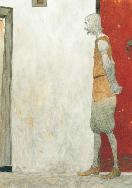 Svetlin Vassilev, Don Quixote, acrylics, 24.7 x 17.3 cm, 2003