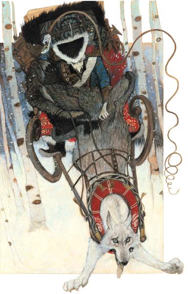 Svetlin Vassilev, The adventures of Baron von Munchausen, aquarelle, 21 x 29 cm, 2003