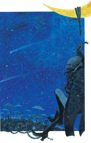 Svetlin Vassilev, The adventures of Baron von Munchausen, aquarelle, 21 x 29 cm, 2003