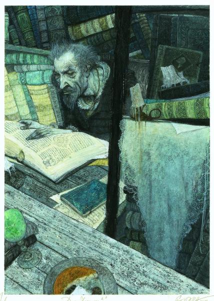 Svetlin Vassilev, Don Quixote, acrylics, 23.7 x 33 cm, 2014