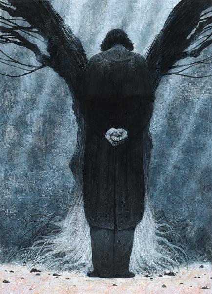 Svetlin Vassilev, Ghost stories, Charles Dickens, acrylics, 24 x 33 cm, 2020