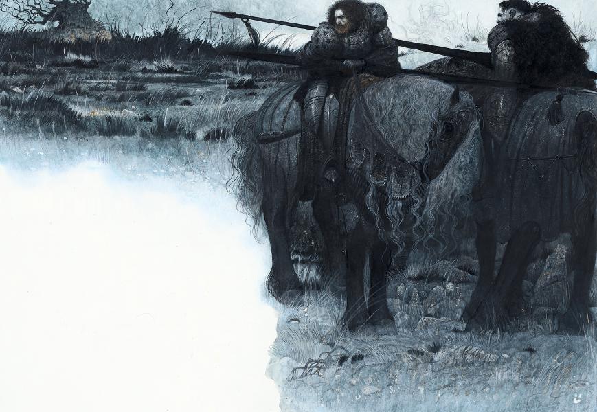 Svetlin Vassilev, The Dragon, Ray Bradbury, acrylics, 48 x 33 cm, 2018